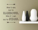 When It Rains Quotes Wall Decal Motivational Vinyl Art Stickers